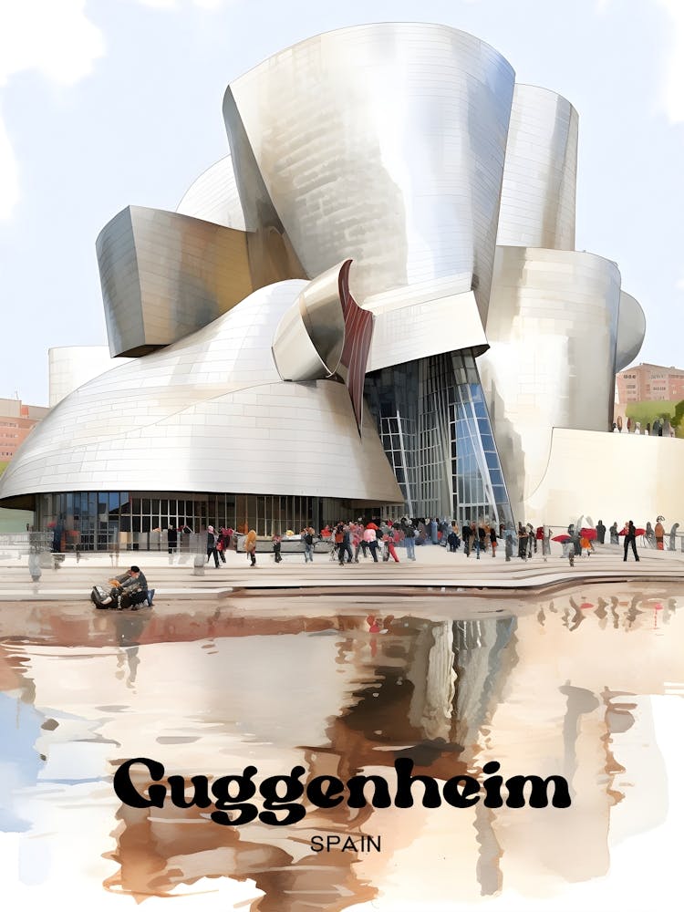 Guggenheim Museum Bilbao Spanien Wahrzeichen-Reisekunst