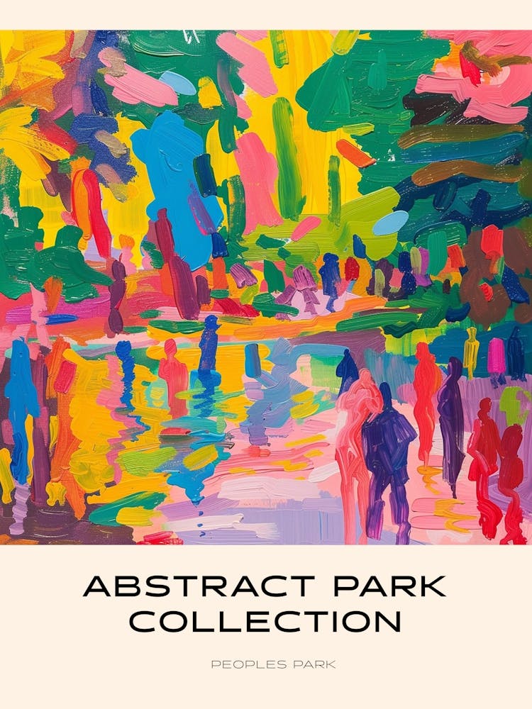 Abstract Park Collection Poster Peoples Park Shanghai China 2