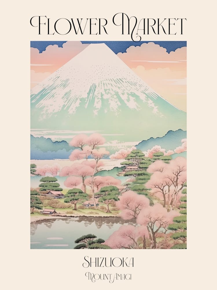 Flower Market Mount Amagi In Shizuoka Japanese Landscape 1 Poster