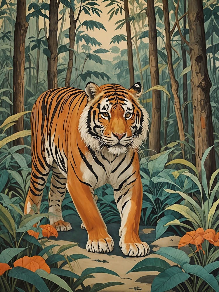Tiger In The Jungle 1