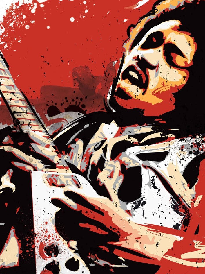 Jimi Hendrix Pop Art