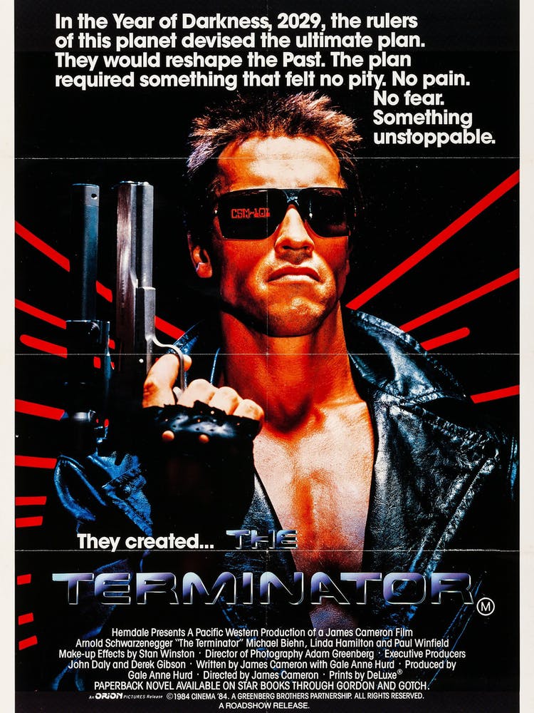 Terminator, Wall Print, Movie, Poster, Print, Film, Movie Poster, Wall Art,