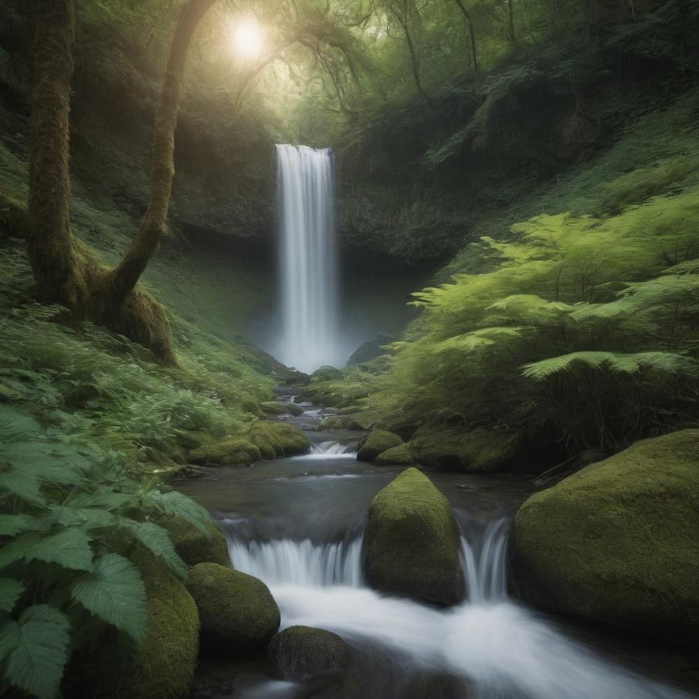 Waterfall In The Forest 1