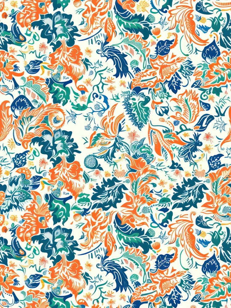 Aster Amaze London Fabrics Floral Pattern 2