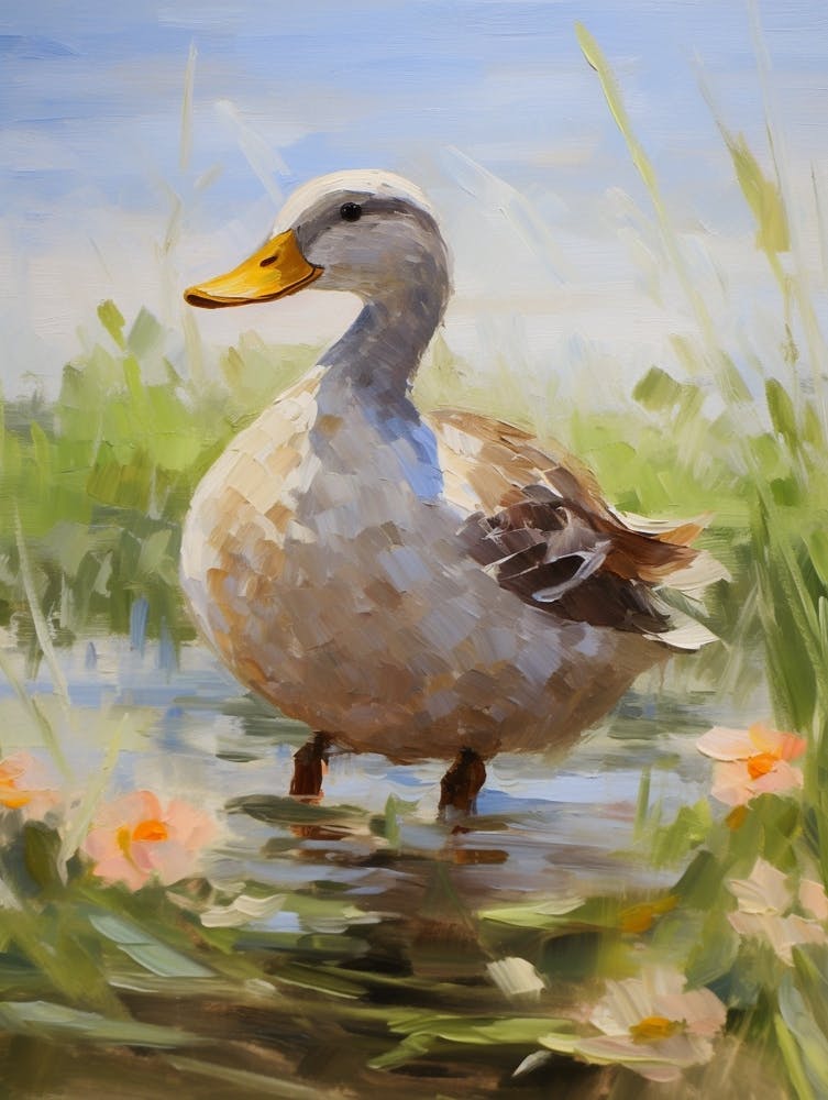 Bird Painting Mallard Duck 3