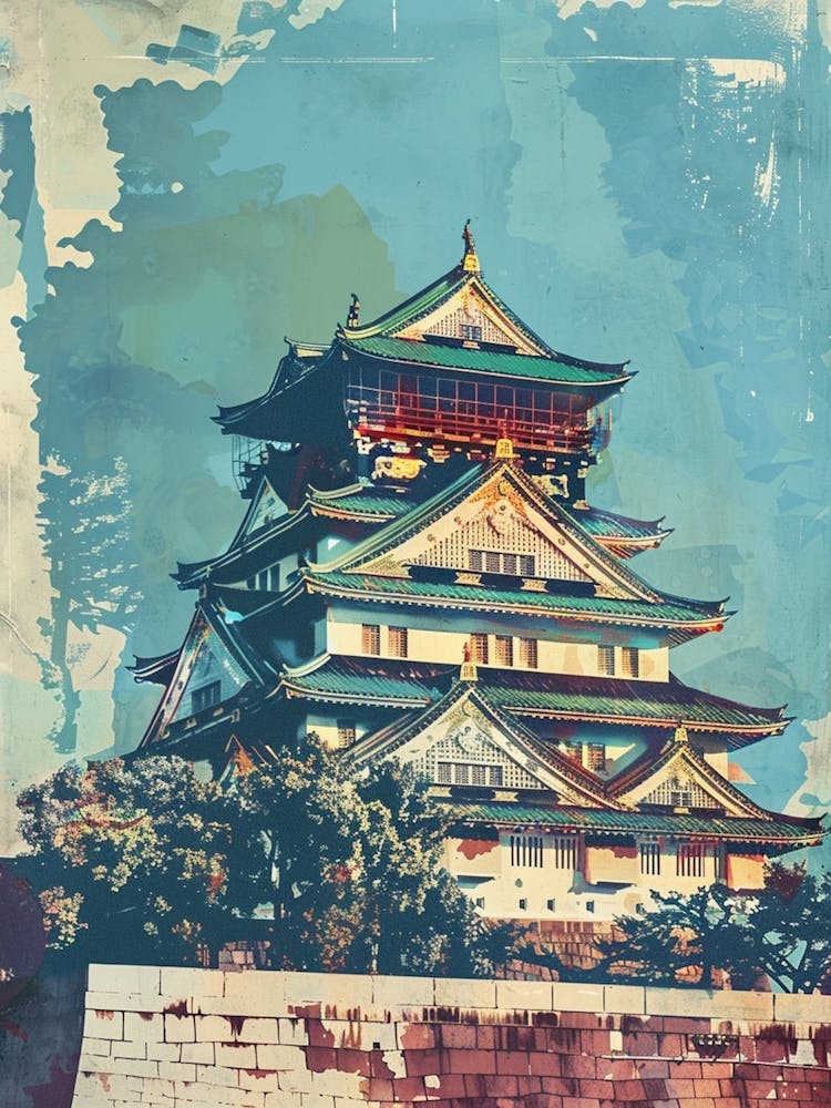 Osaka Castle Mid Century Modern 2