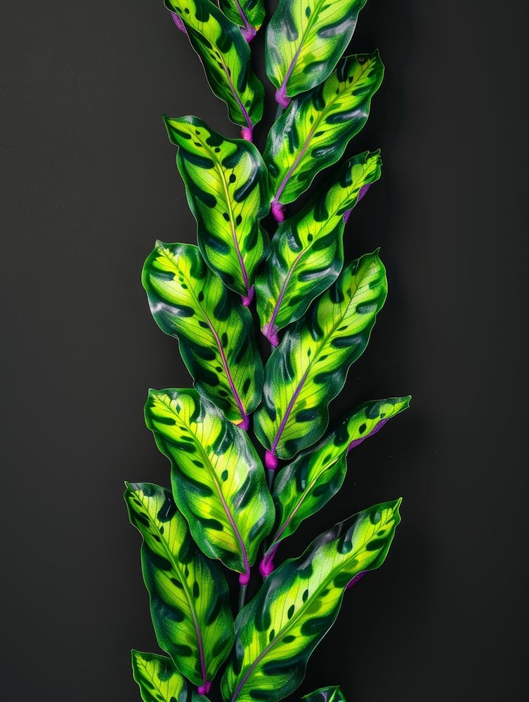 Green Plant On Black Background 1