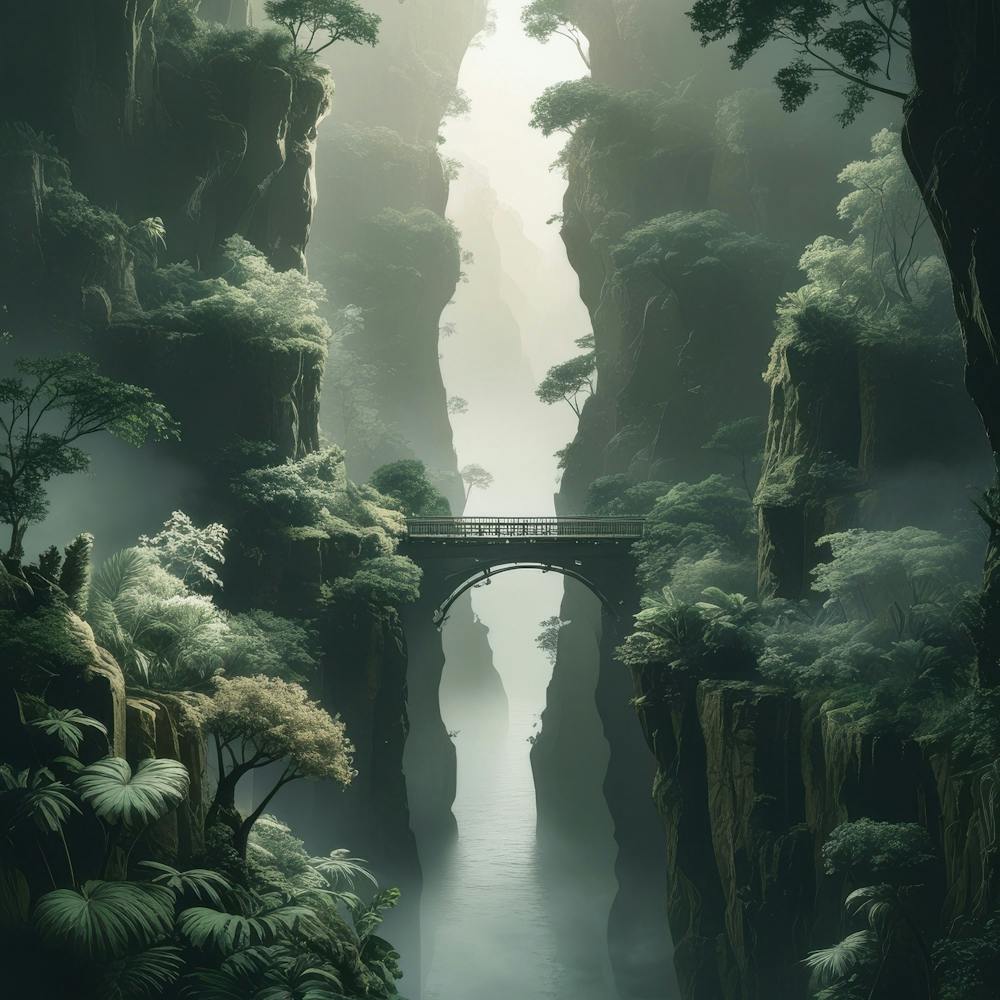 Bridge In The Forest