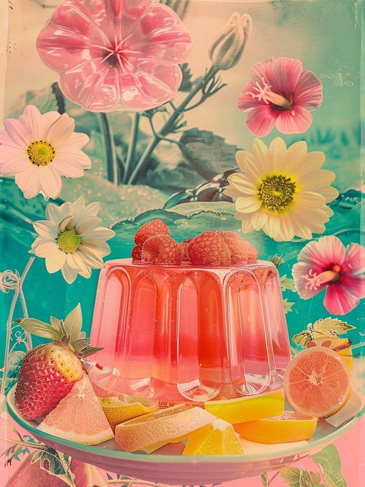 Pink Jelly Retro Collage 3