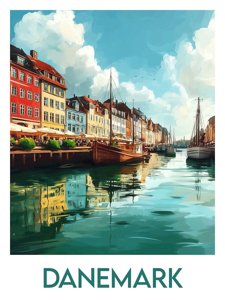 Affiche de voyage Danemark