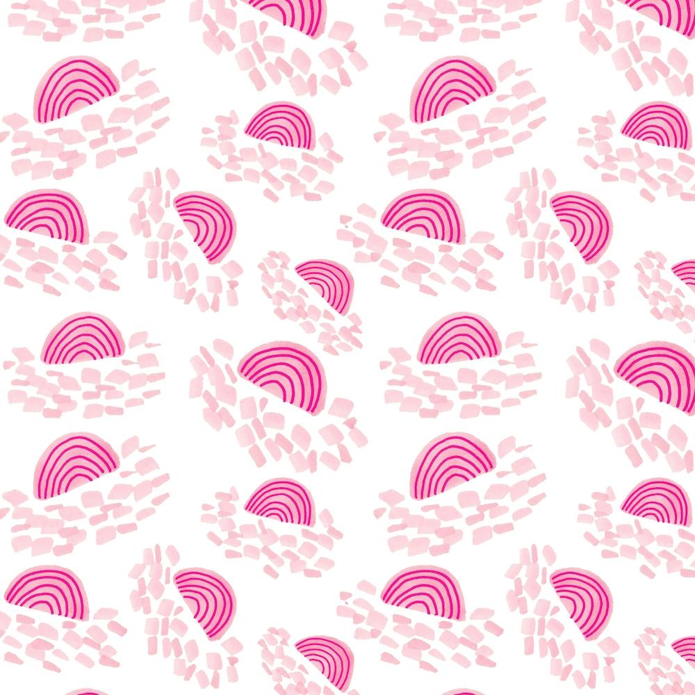 Konfetti Regenbögen Pink