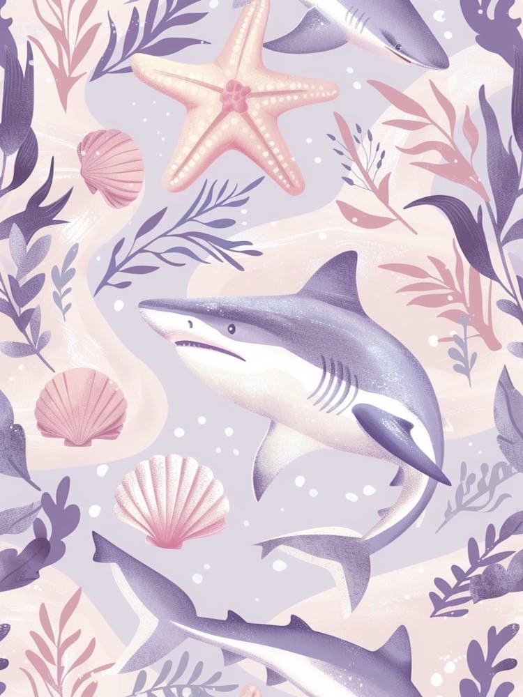 Purple Smooth Hammerhead Shark 3