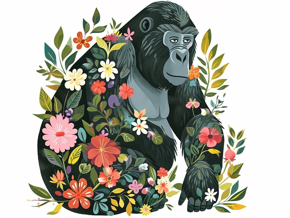 Little Floral Gorilla 2