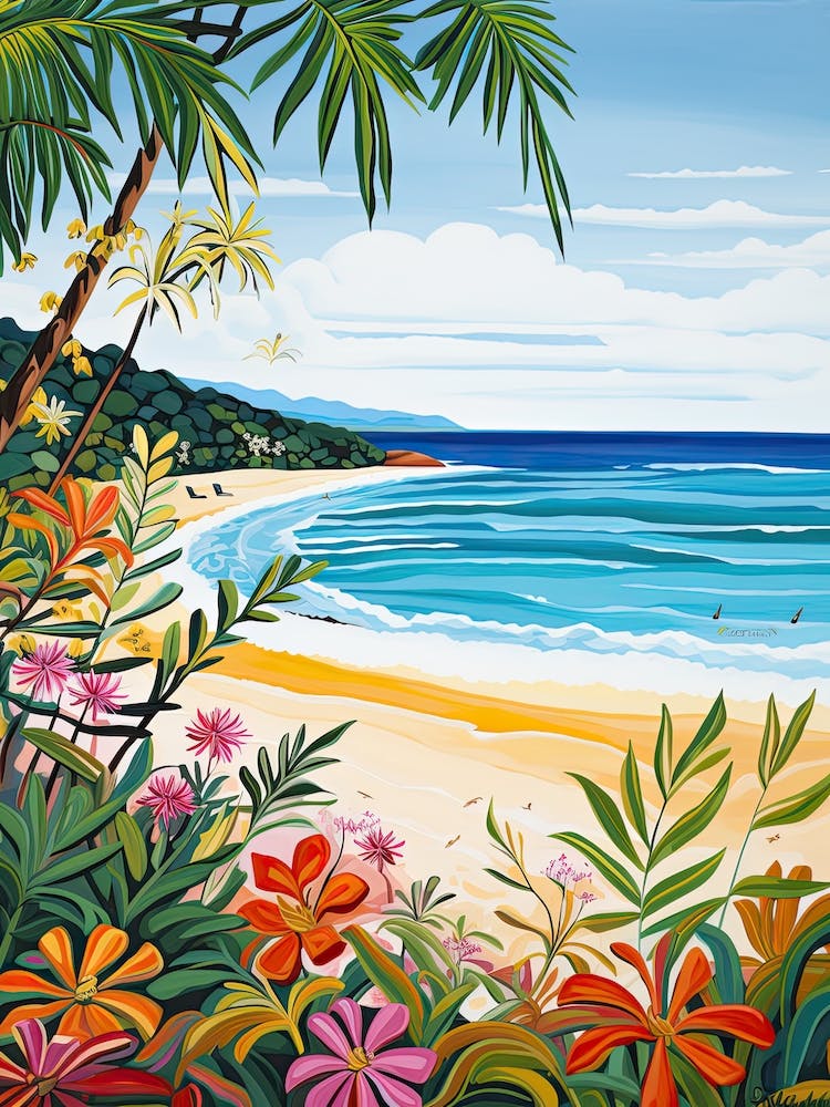 Four Mile Beach, Australia, Matisse And Rousseau Style 4