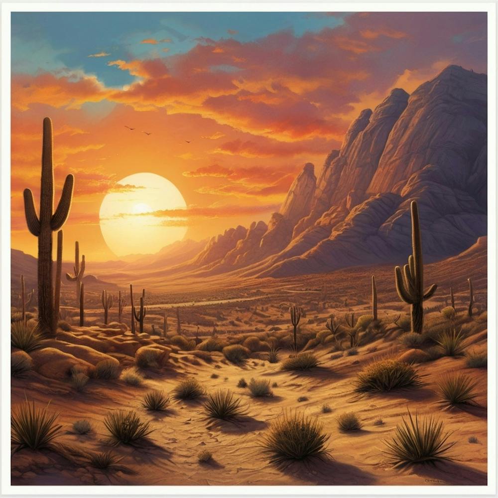 Lifelike Vision Desert Sunset Ii 3 1