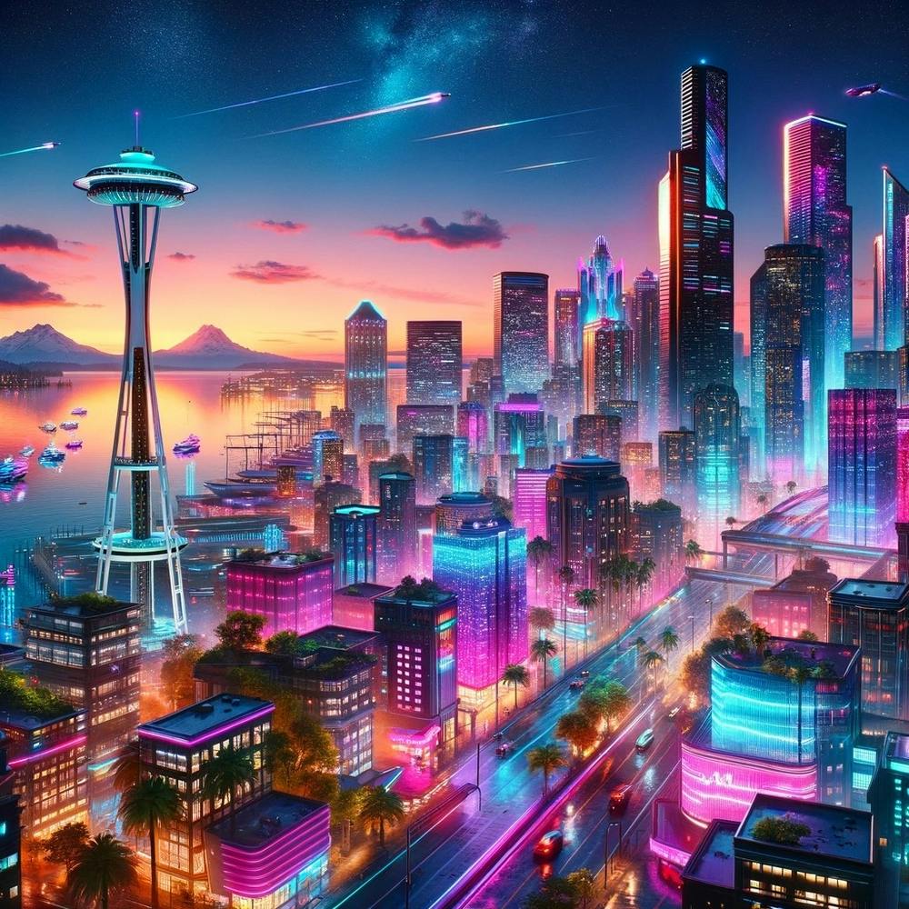 Neon Dreamscape: The Future Metropolis