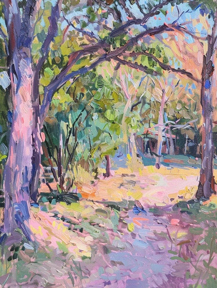 Nature Science Center Austin Texas Oil Painting 1