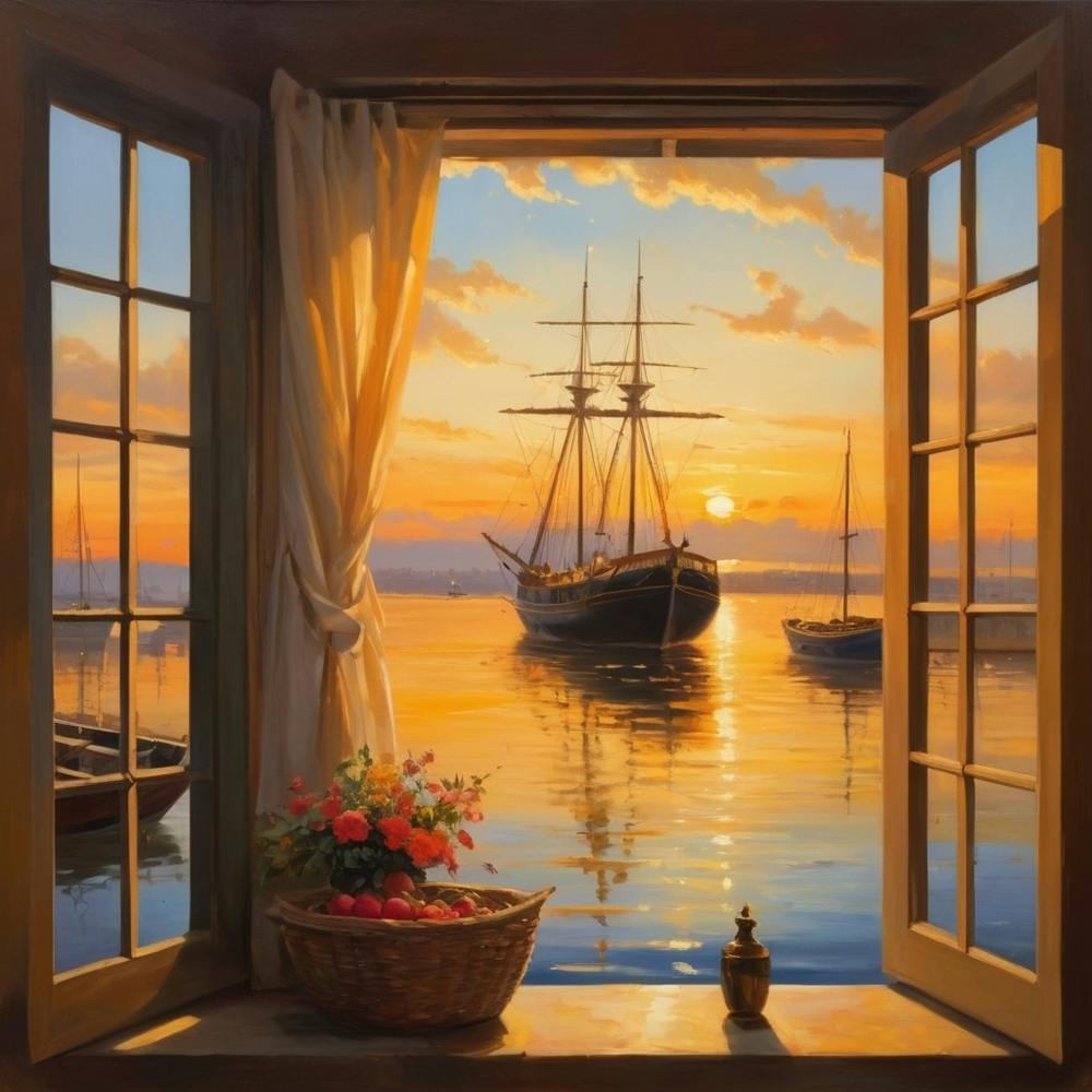 Sunset From The Window