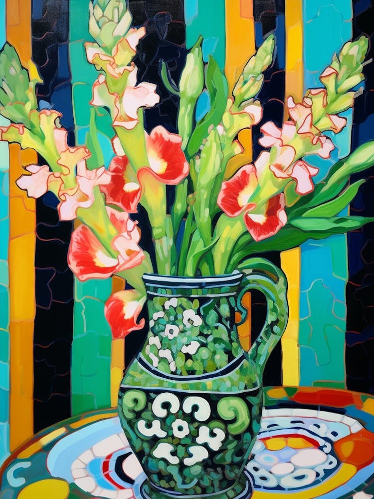 Flowers In A Vase Still Life Painting Snapdragon 3