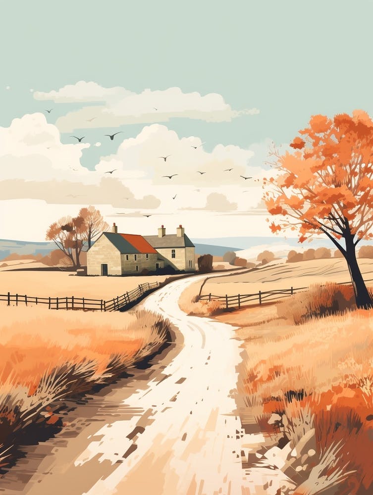 The Cotswolds England 2 Hiking Trail Landscape