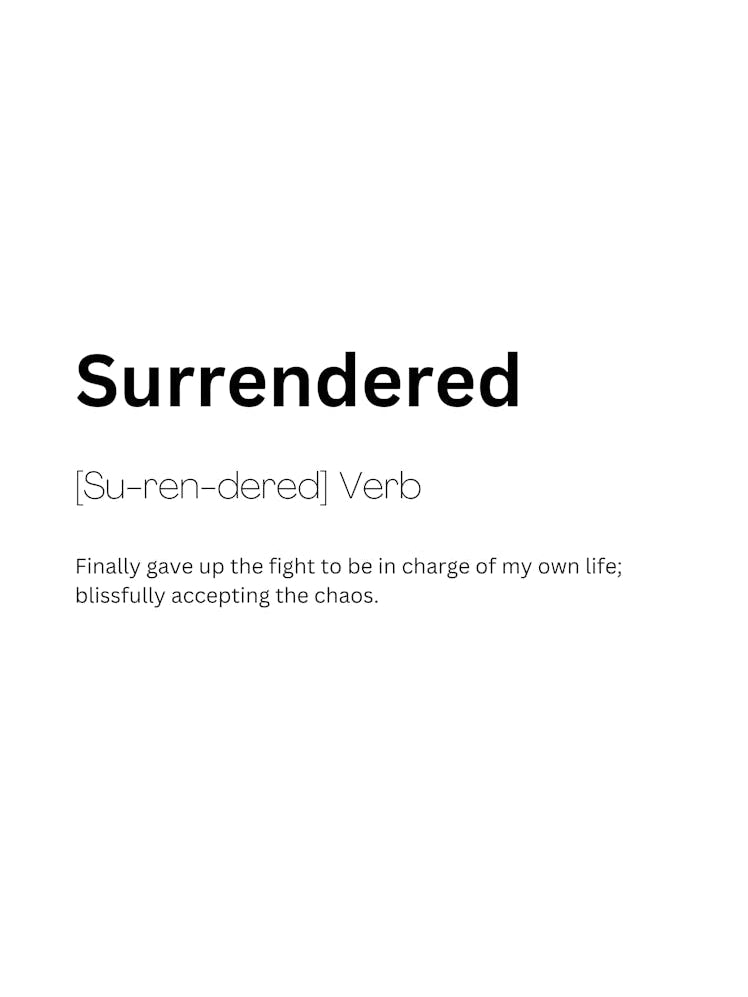 Surrendered Definition Meaning