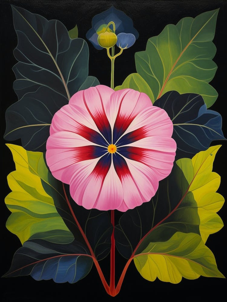 Petunia 1 Hilma Af Klint Inspired Flower Illustration