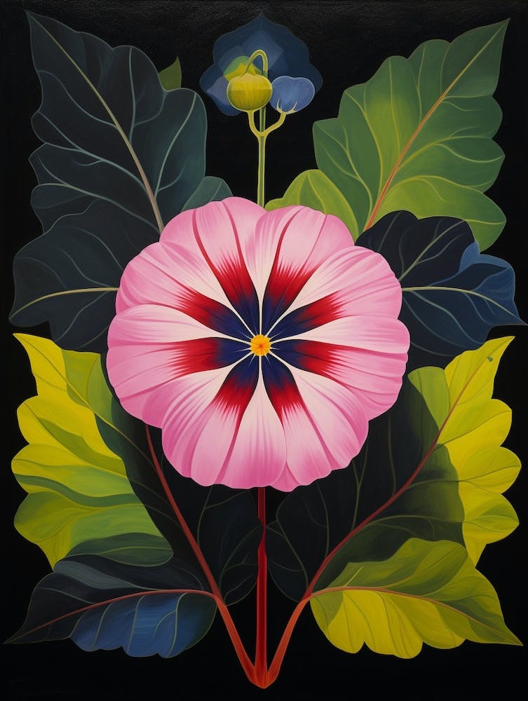Petunia 1 Hilma Af Klint Inspired Flower Illustration