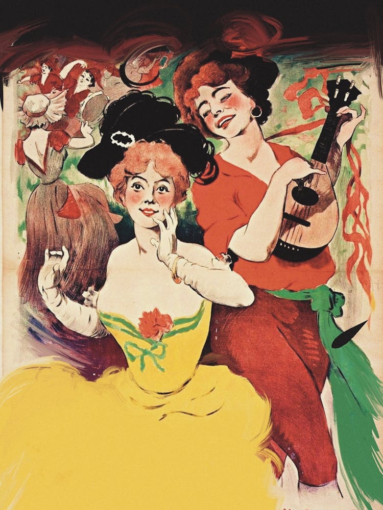 Two Women Playing Music