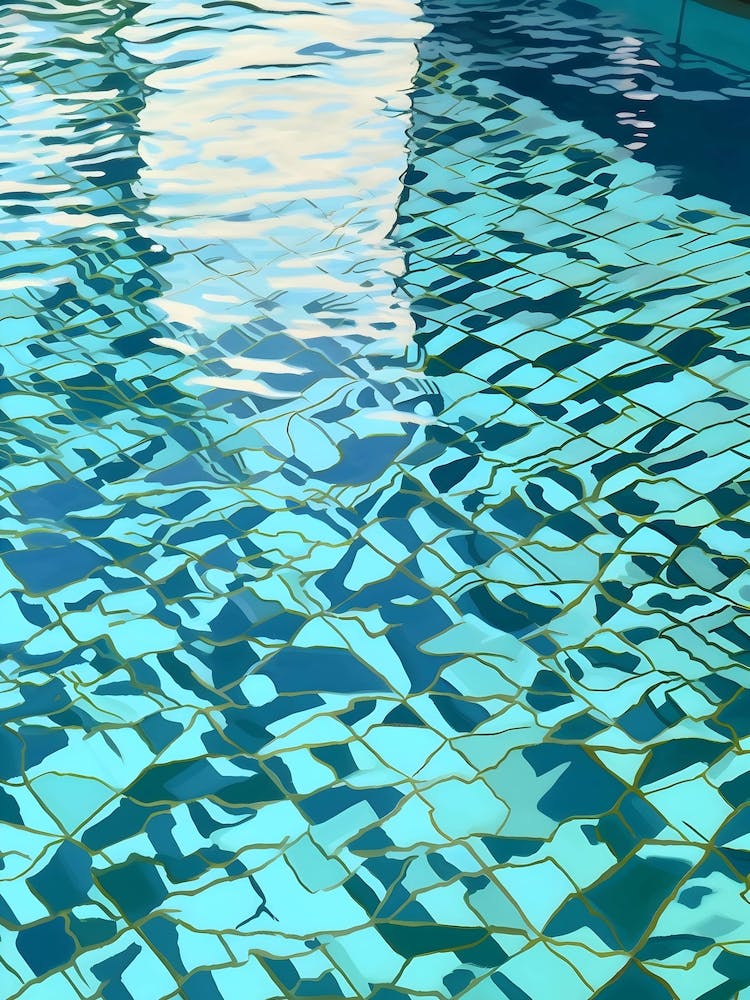 Blaues Schwimmbeckenwasser