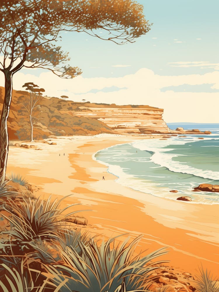 Avoca Beach Australia - Goldtöne 2