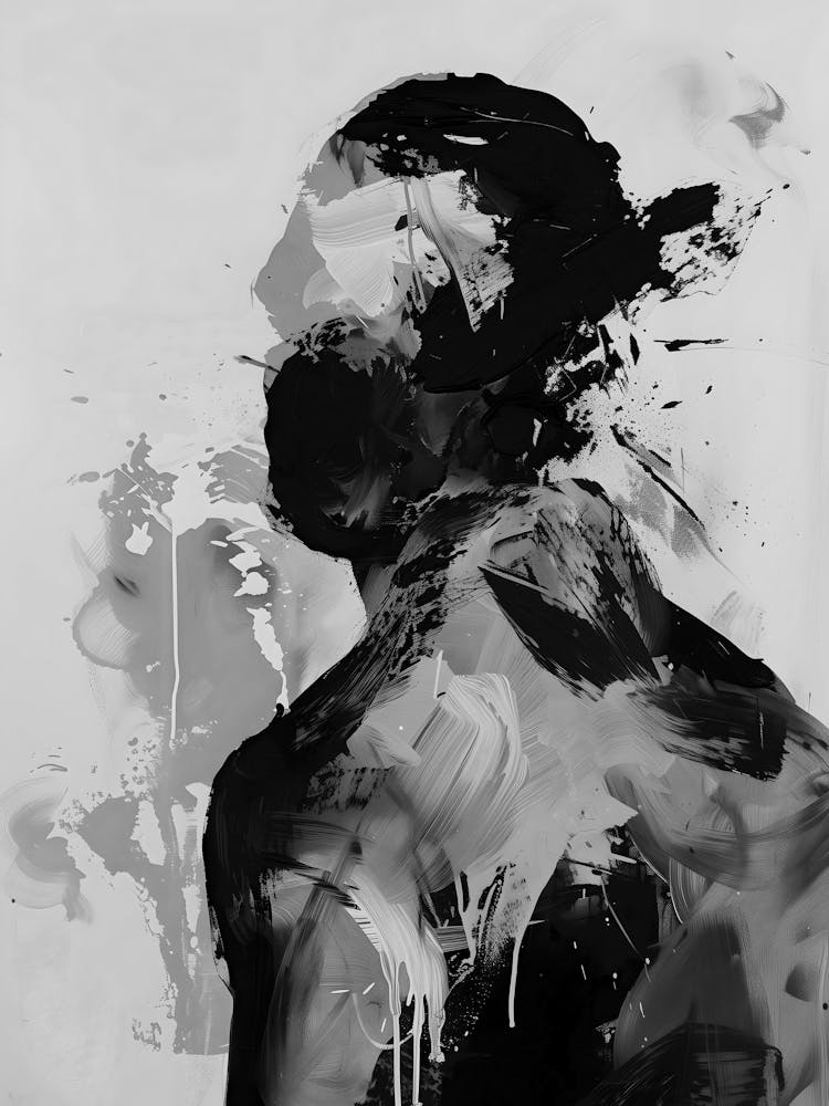 Black And White Painting 86