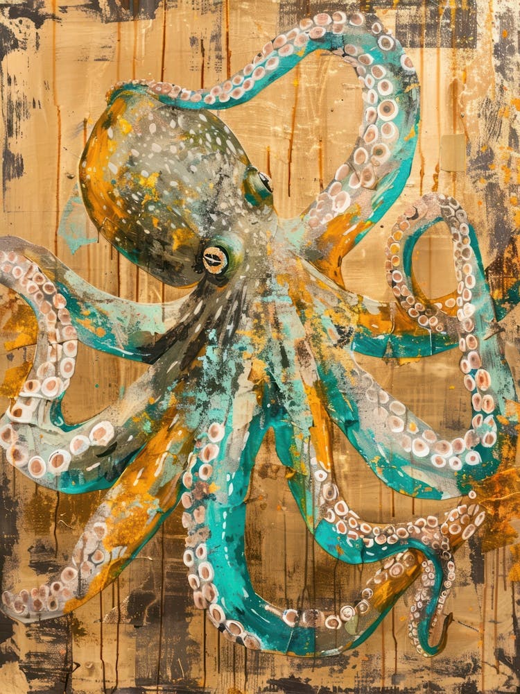 Dumbo Octopus Gold Effect Collage 1