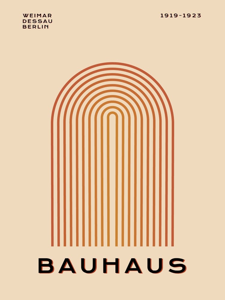 Bauhaus Minimaliste Rétro Arches