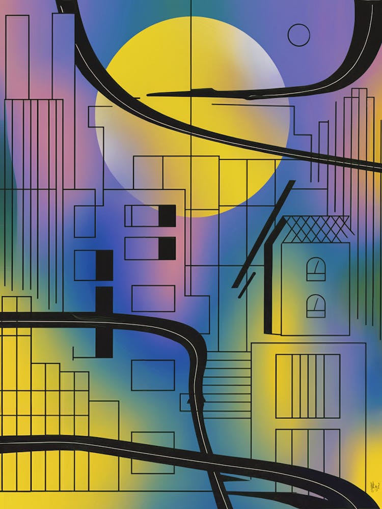 An Abstract Acrylic Painting