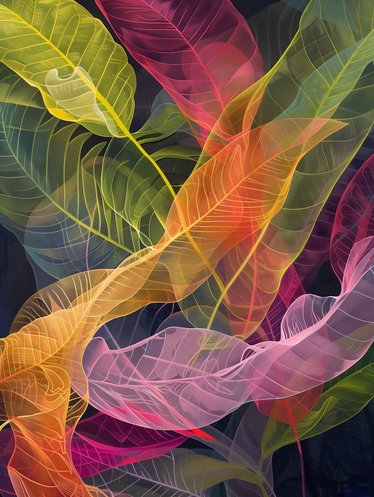 Abstract Tropical Leaves