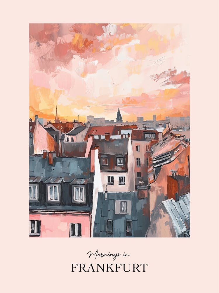 Mornings In Frankfurt Rooftops Morning Skyline 3