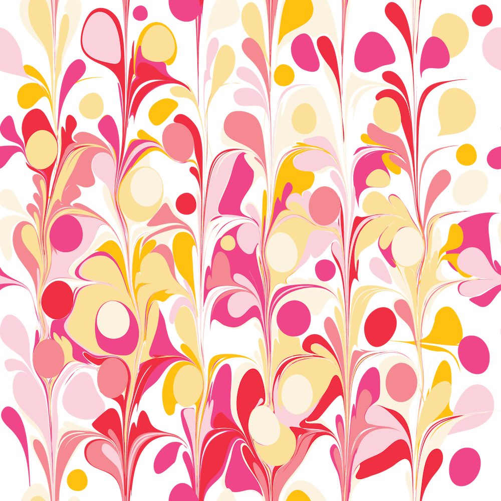 Abstract Pink Marble Retro Groovy