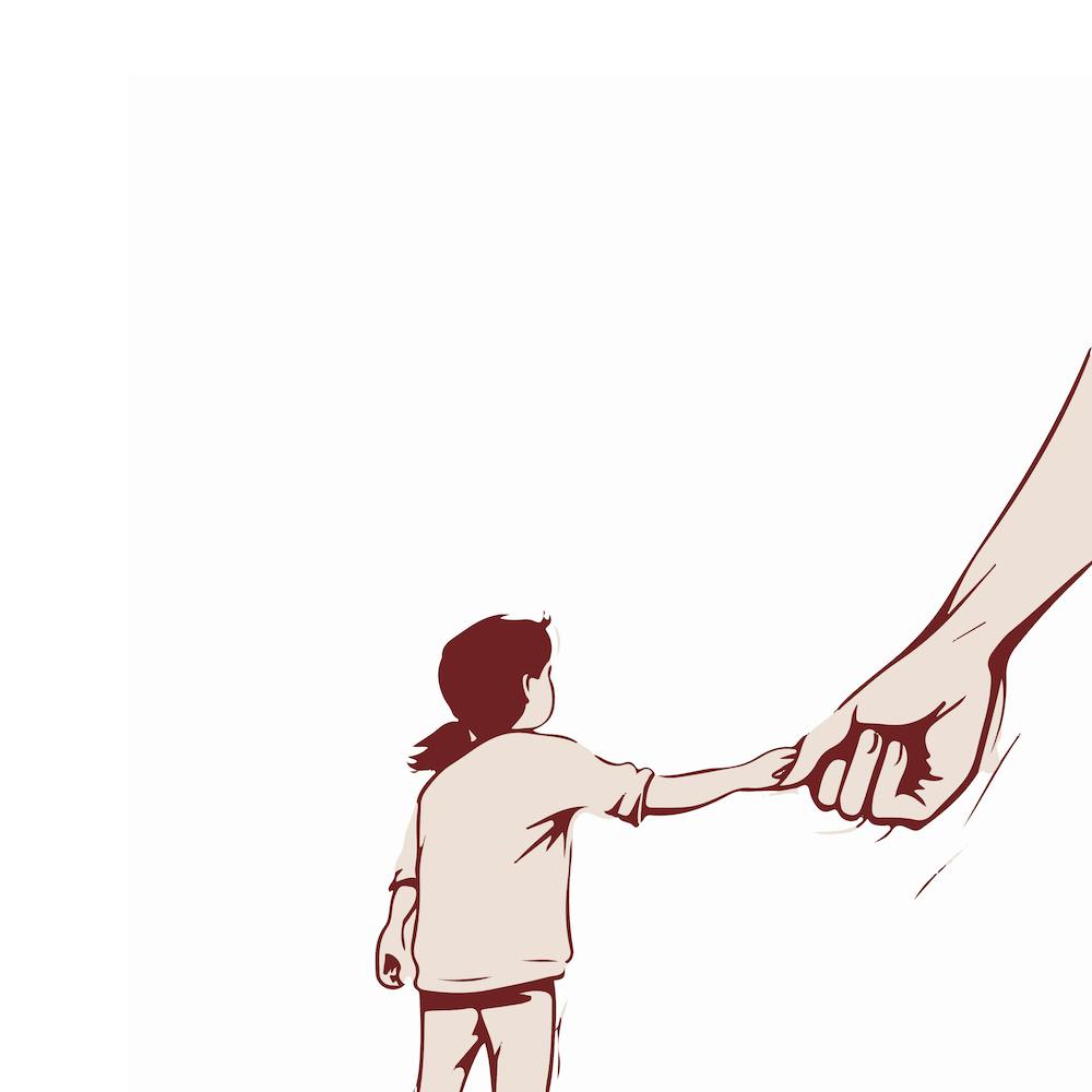 Child Holding Parent