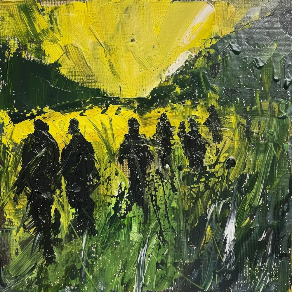 Soldaten auf dem Feld
