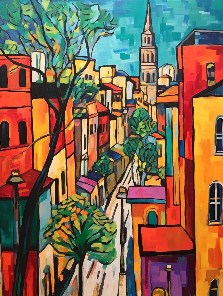 Beirut Lebanon 1 Fauvist Painting