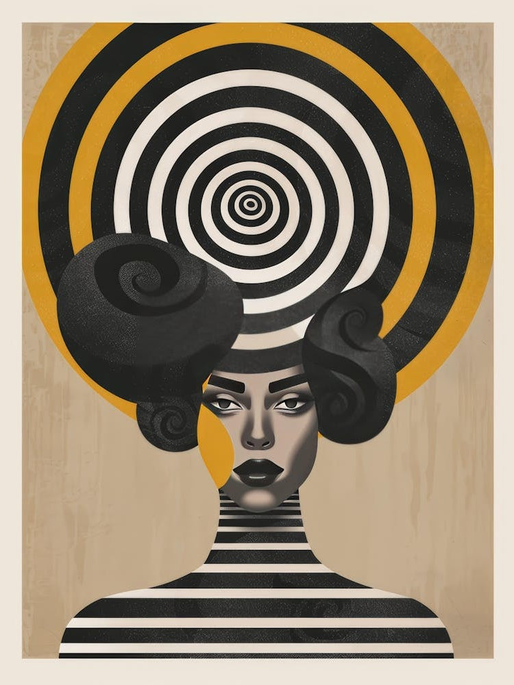 Woman With A Spiral Head