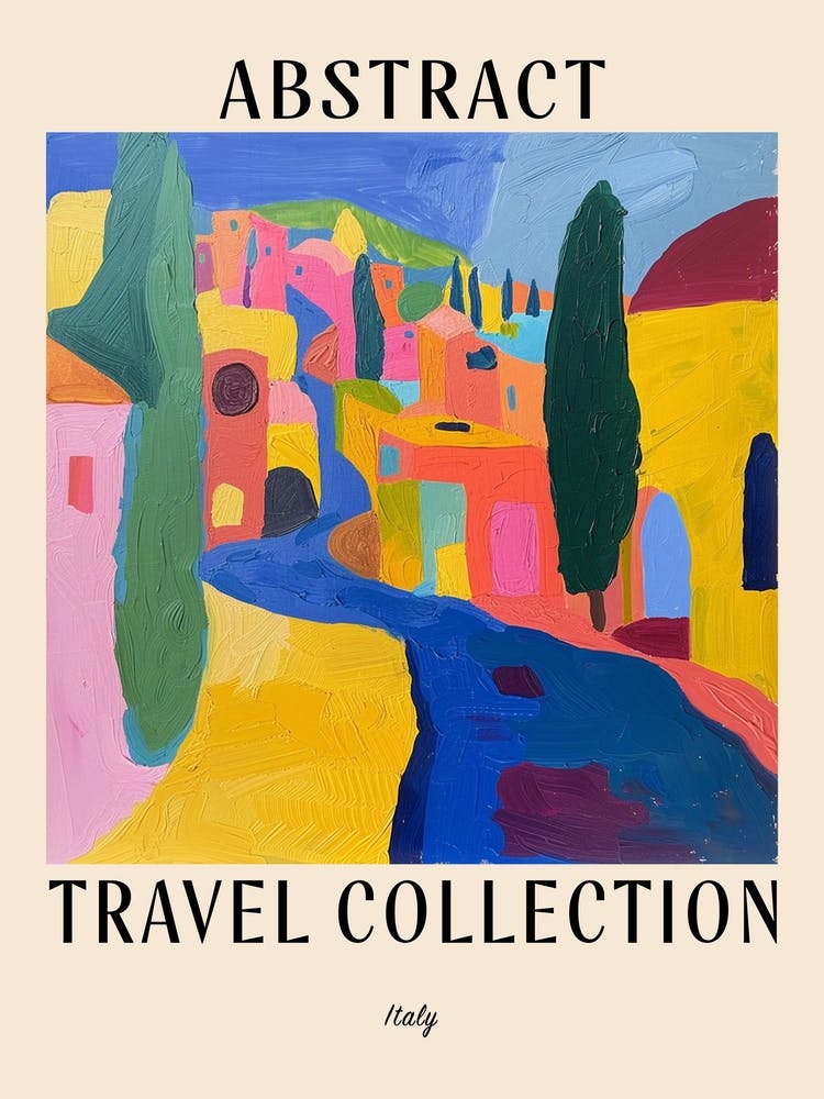 Abstract Travel Collection Poster Italy 4