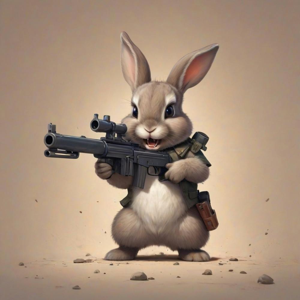 Bunny With Rifle