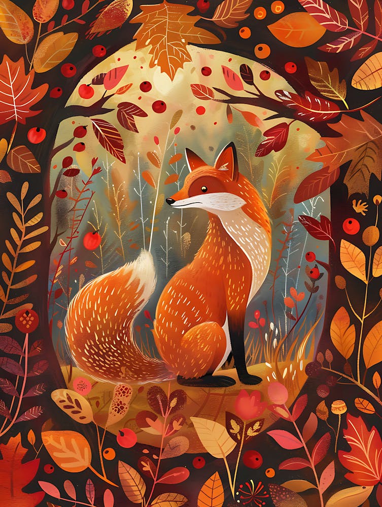 Solitary Fox In The Autumn 17