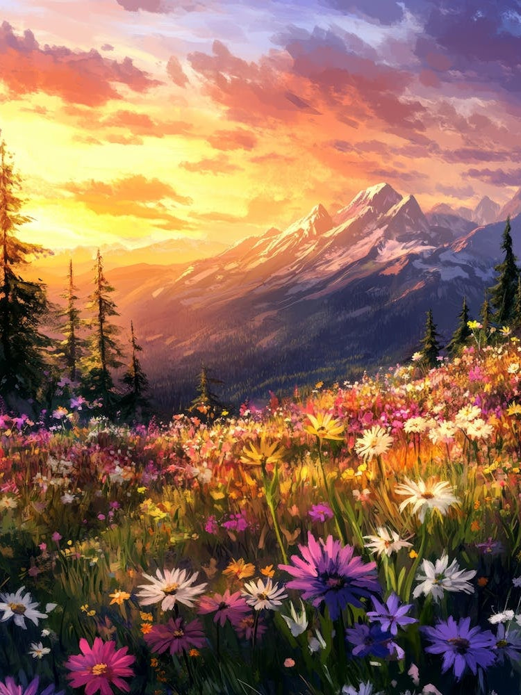 Sunset In The Mountains 109