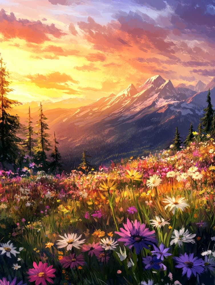 Sunset In The Mountains 109