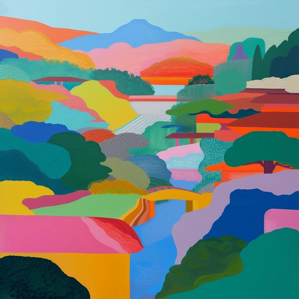 Abstract Park Collection Kenrokuen Garden Kanazawa Japan 1