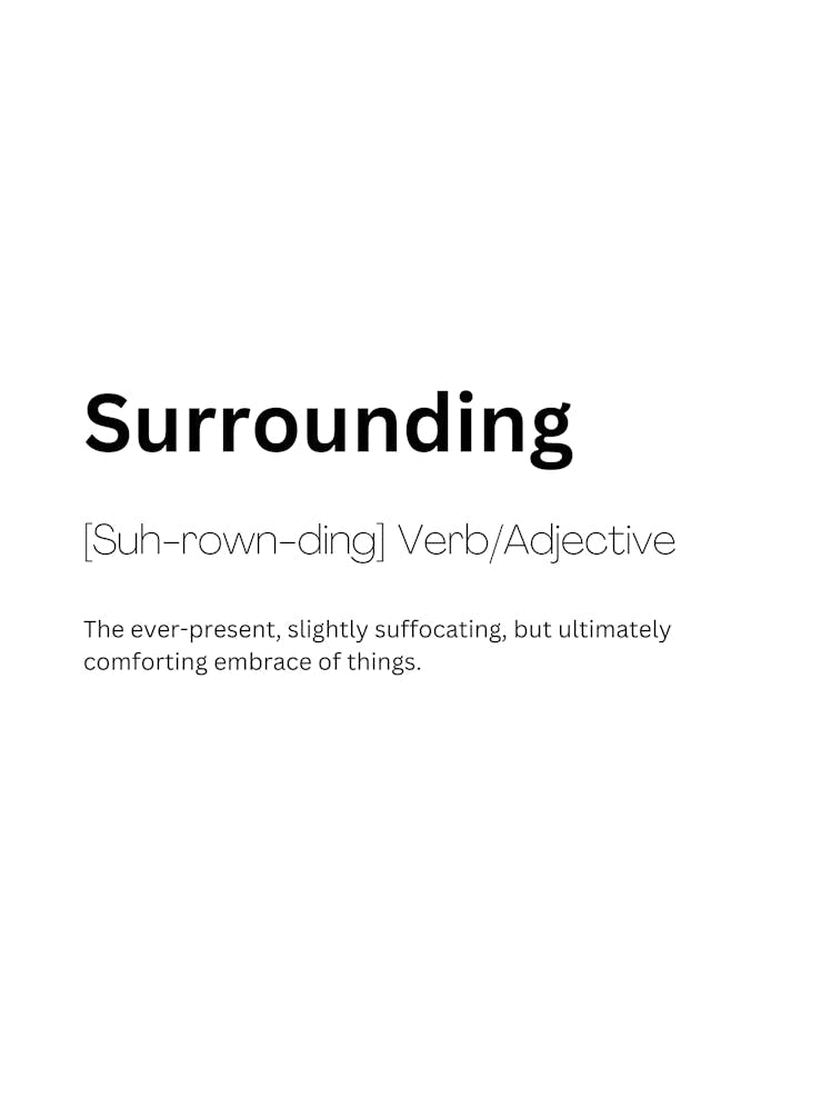 Surrounding Definition Meaning 1