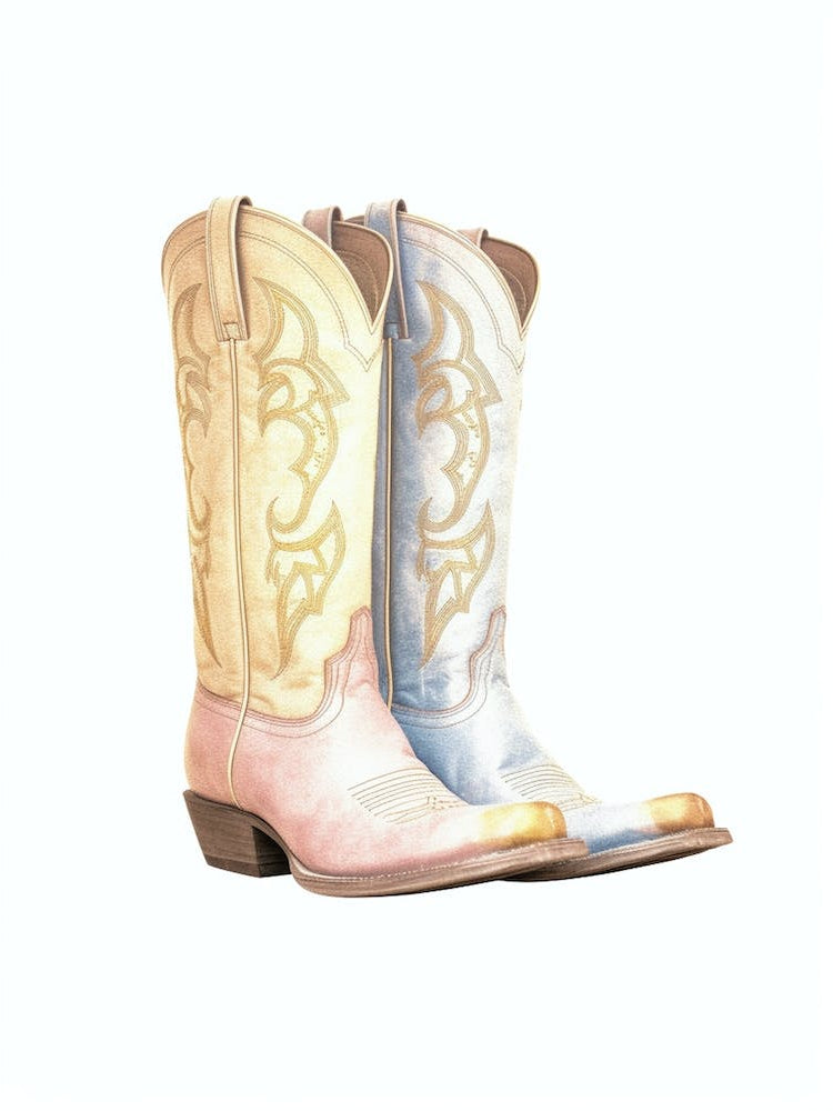 Cowgirl Boots Pastel 3