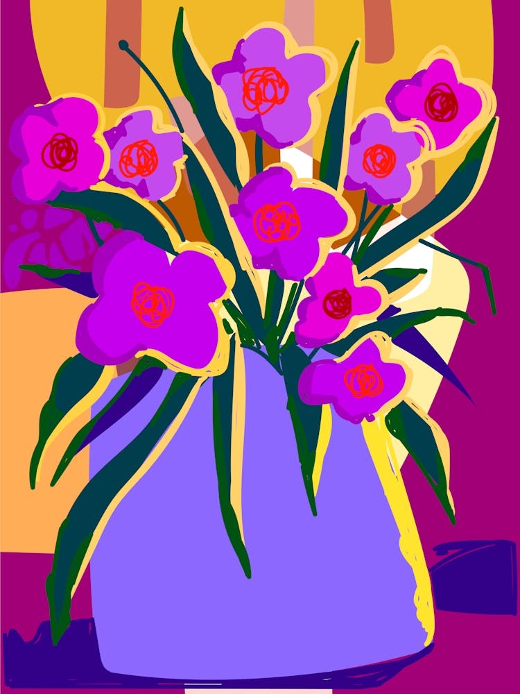 Purple Flowers Pop